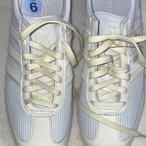 Adidas Men Cream and White Sneakers